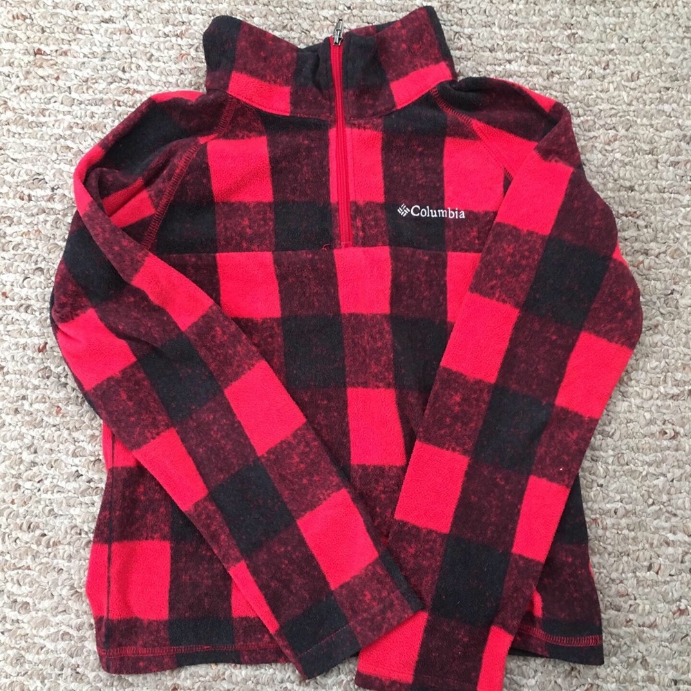 Children’s Columbia Check Plaid Fleece Sweater